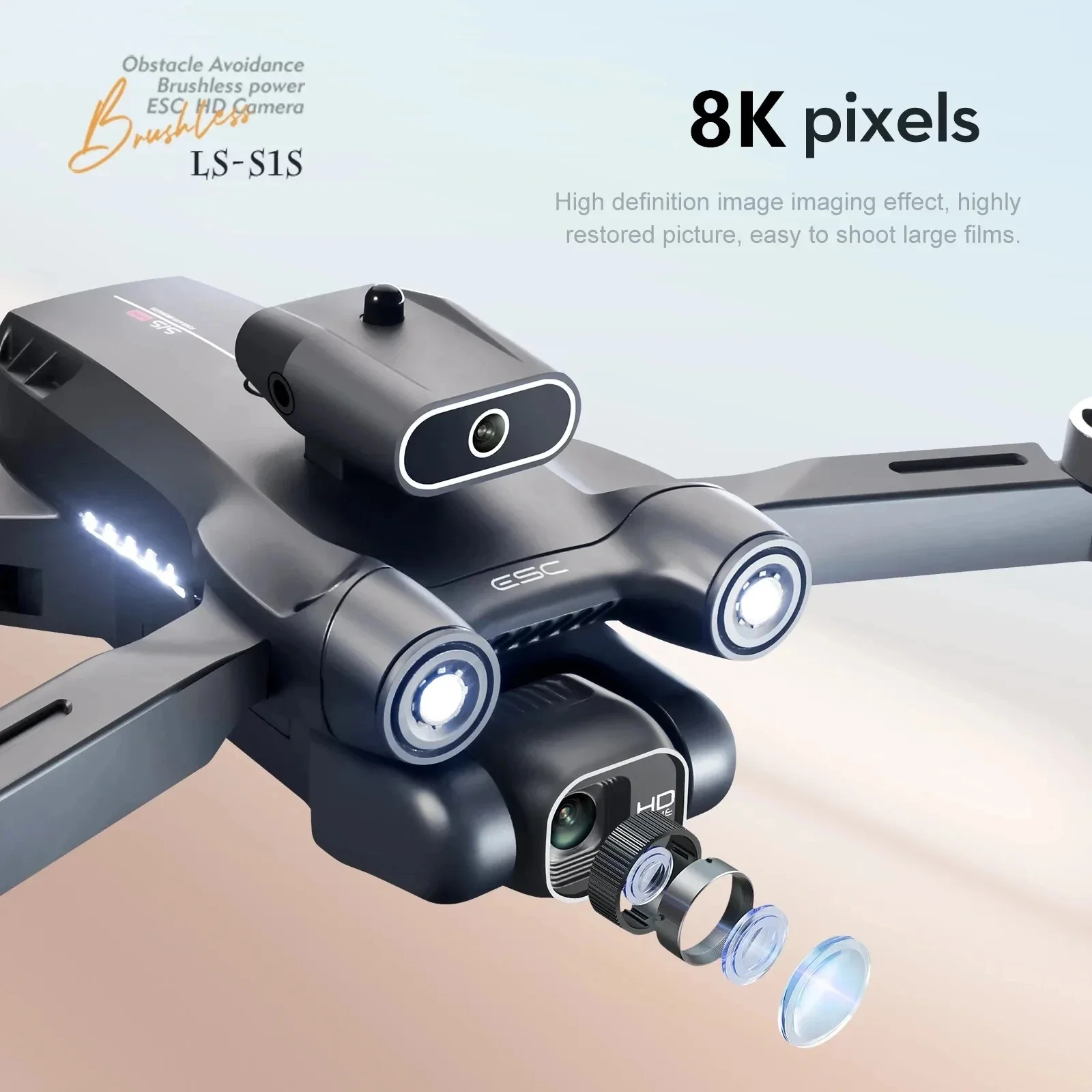 Nowy S1S 5G GPS Drone Camera 8 – Drone Racing Camera recenzja i cena
